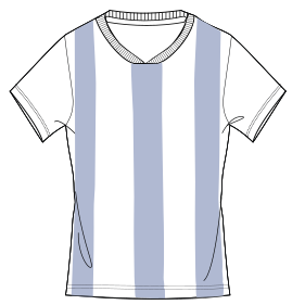 Fashion sewing patterns for LADIES T-Shirts Football T-Shirt 7534